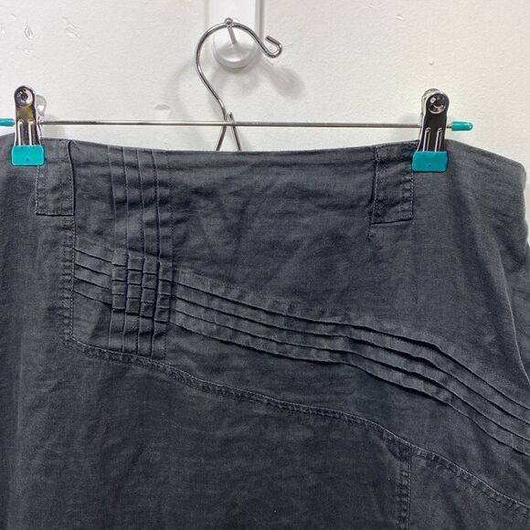 Animale Linen Asymmetrical Midi Skirt Size 12 - Picture 4 of 7